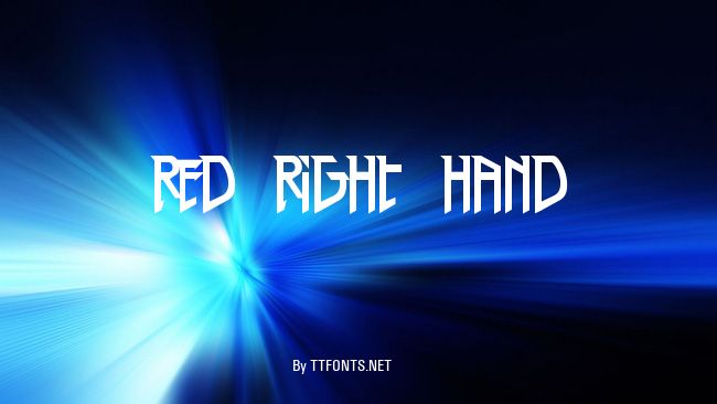 Red Right Hand example
